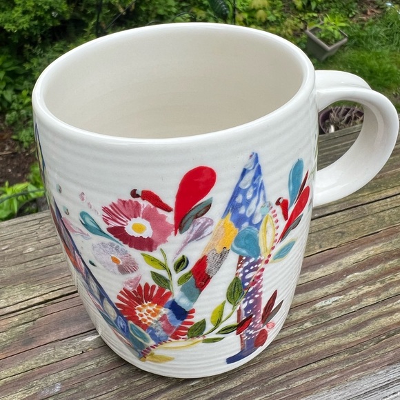 Starla M. Halfmann Mug Letter M Floral 4” Height - Picture 9 of 11